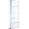 Modern Space-Saving 5-Tier Bookcase with Large Storage Shelf and Stable Base for Decorative Item